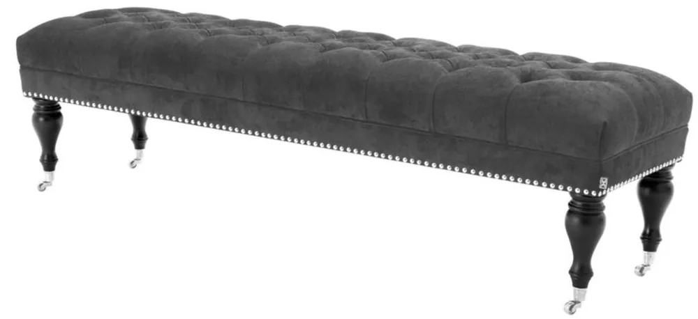 Sofort Bestellen Casa Padrino living room bench dark gray 160 x 46 x H. 45 cm - luxury quality