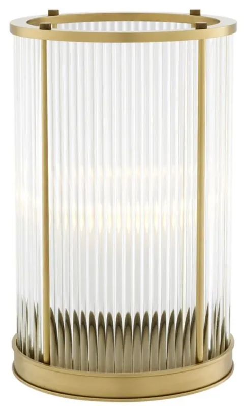 Letzte Chance Casa Padrino luxury candlestick / hurricane antique brass 20 x H. 32 cm - hotel restaurant accessories