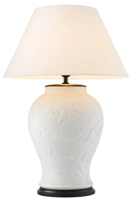 Casa Padrino luxury porcelain table light white - limited edition Neue Kollektion