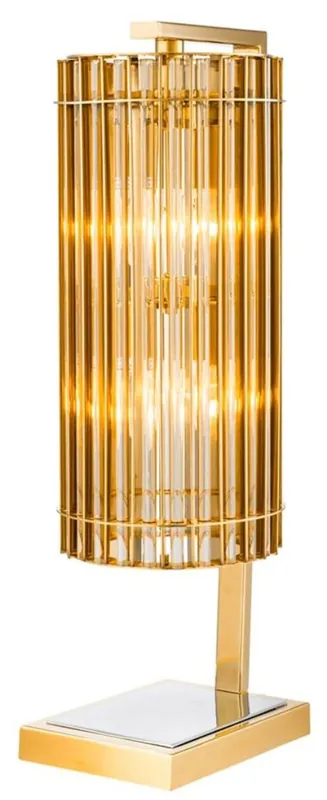 Casa Padrino Luxury Table Lamp Gold 23 x 16,5 x H. 66 cm - Limited Edition Garantierte Lieferung