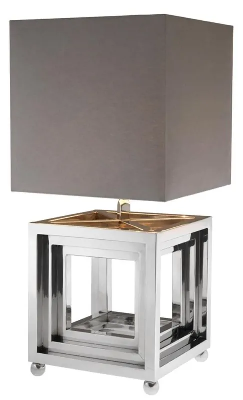 Casa Padrino designer stainless steel table lamp - luxury quality Garantierte Lieferung