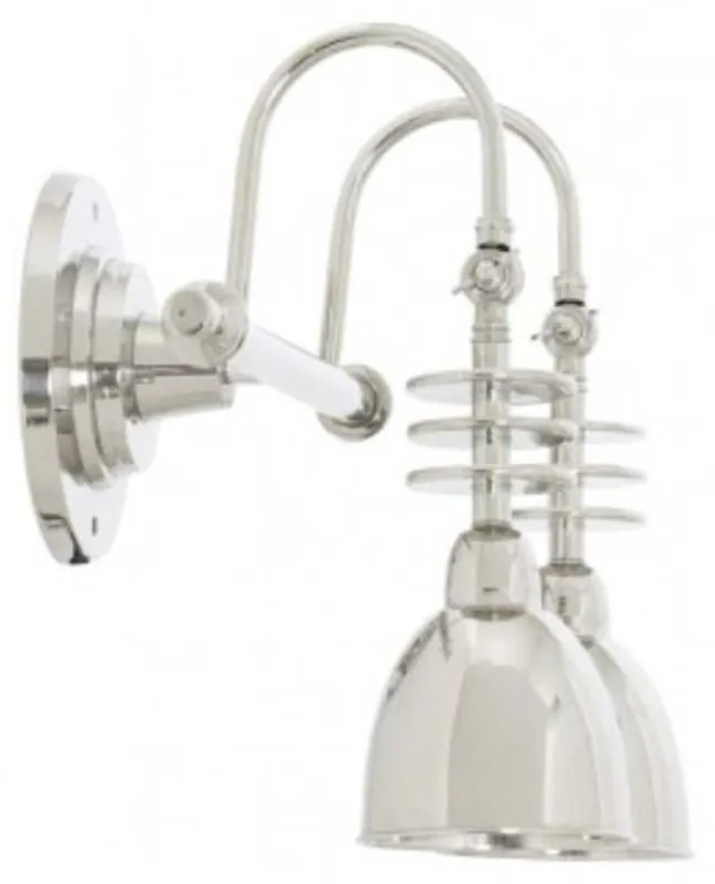Casa Padrino luxury double wall light silver 46,5 x 26,5 x H. 40,5 cm - hotel collection Preiswert