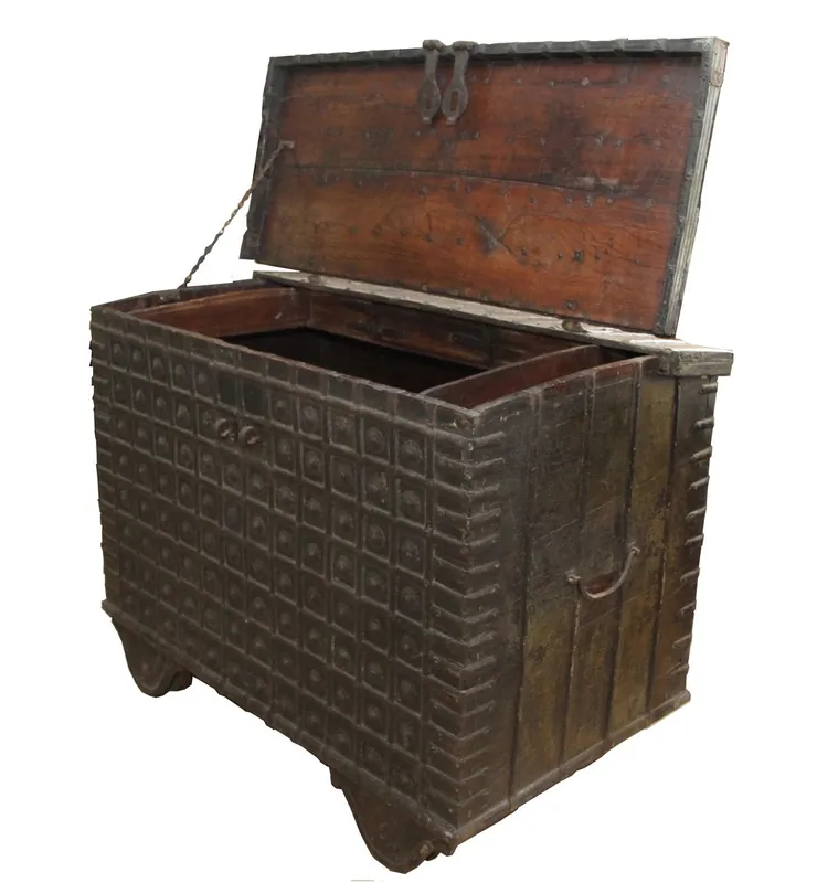 Highlight Casa Padrino Antique style solid wood chest - 122 x 75 x 91 cm