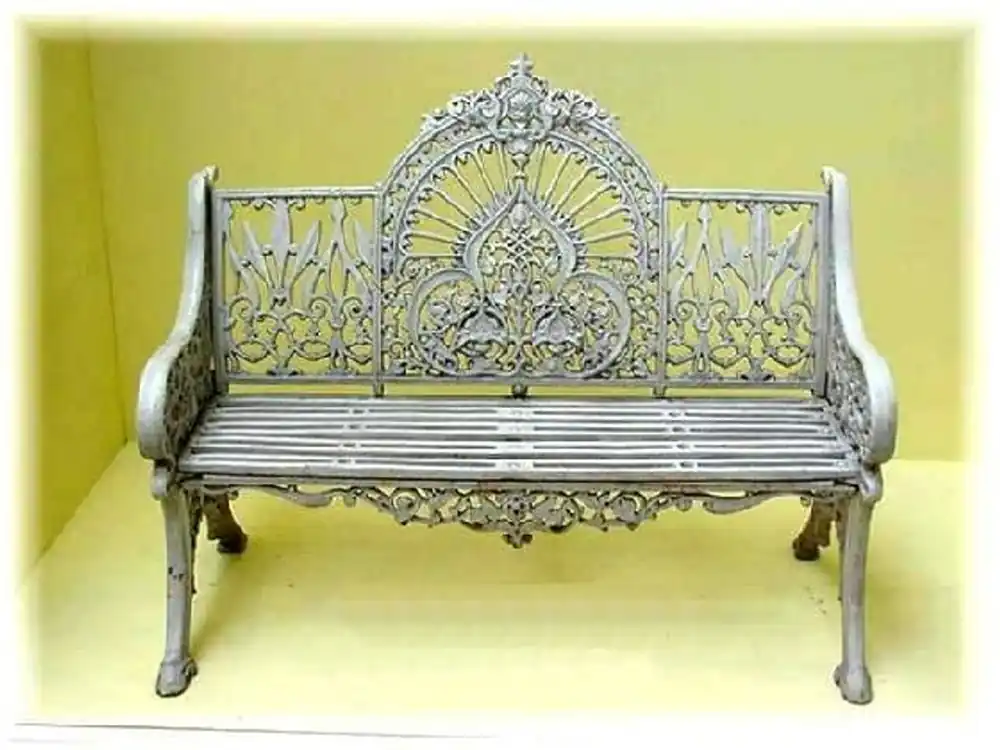 Casa Padrino 2 Seater Garden Bench - Vintage Wrought Iron Bench Wochenendangebot