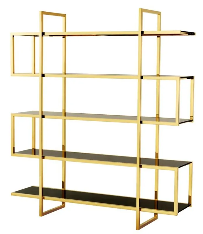 Casa Padrino luxury shelf cabinet gold 160 x 42 x H. 180 cm - designer hotel furniture Meistverkauft