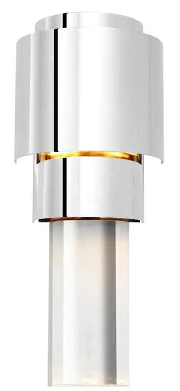 Casa Padrino living room wall lamp silver 15 x 10 x H. 37 cm - luxury quality Sonderangebot