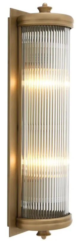 Sale Casa Padrino luxury living room wall lamp brass 13 x 11 x H. 43 cm - Hotel Furniture