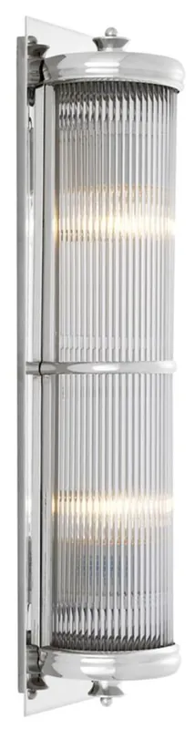 Casa Padrino luxury living room wall lamp silver 13 x 11 x H. 52 cm - Hotel Furniture Mega-Angebot