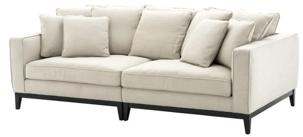Neue Ware Casa Padrino living room sofa natural color 248 x 127 x H. 94 cm - luxury living room furniture