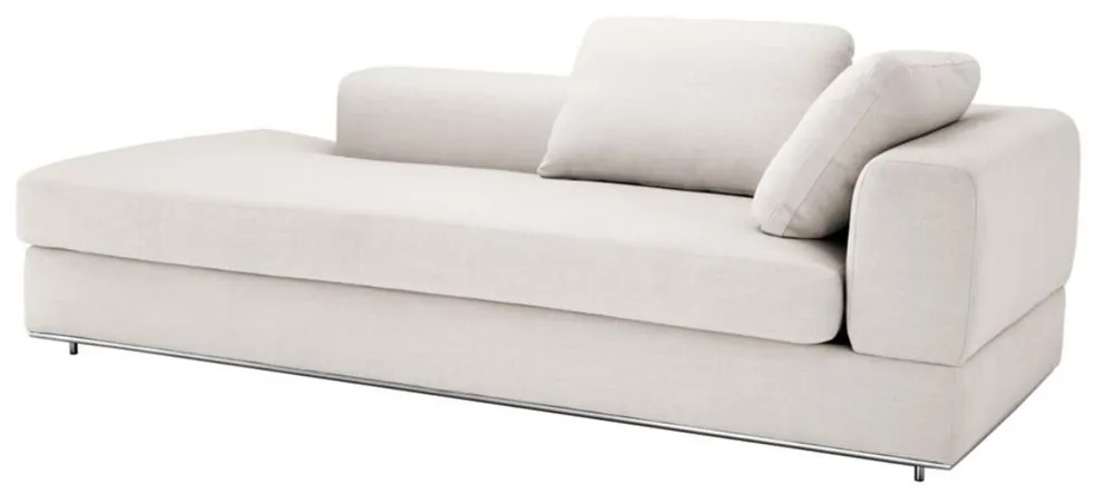 Casa Padrino designer sofa natural color right side 231 x 101 x H. 85 cm - luxury living room furniture Jetzt Kaufen