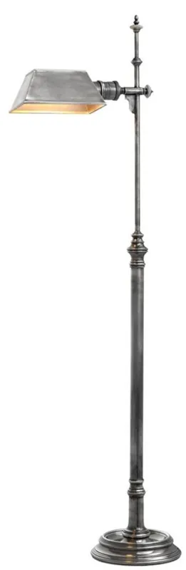 Abverkauf Casa Padrino luxury floor lamp antique silver 21,5 x 20,5 x H. 130 cm - antique style furniture