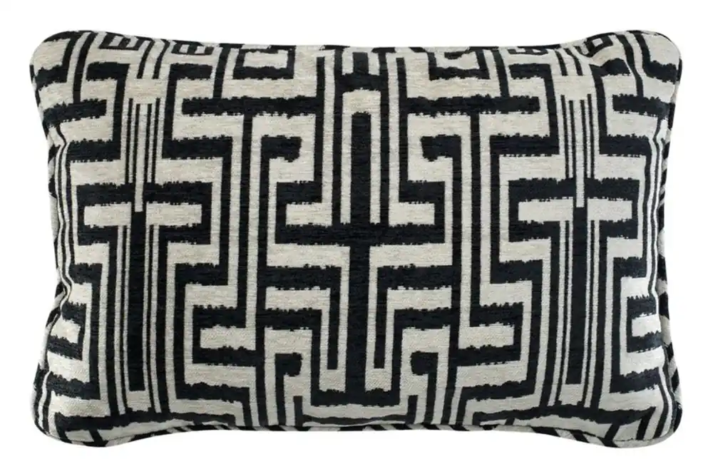 Heißes Angebot Casa Padrino Designer Decorative Cushion Black / Beige 60 x H. 40 cm - Luxury Collection