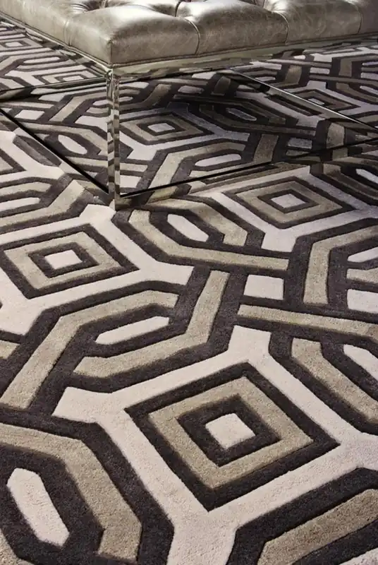 Casa Padrino designer rug made of New Zealand wool 200 x 300 cm - luxury living room carpet Markenware