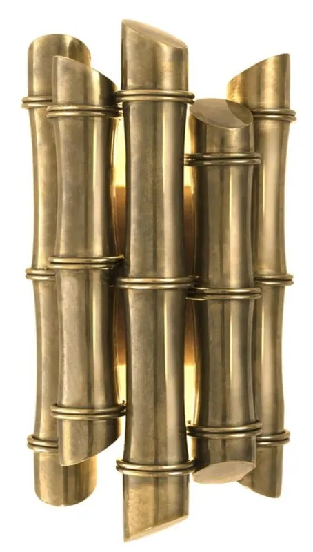 Echt Casa Padrino luxury living room wall light vintage brass 22.5 x 15 x H. 41 cm - designer collection