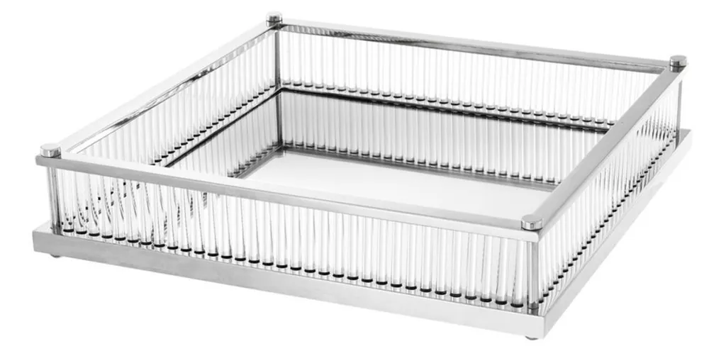 Casa Padrino luxury serving tray silver 39.5 x 39.5 x H. 9 cm - catering accessories Sonderangebot