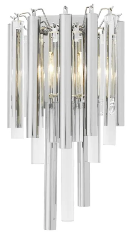 Direktkauf Casa Padrino luxury wall light / wall lamp silver 23 x 14,5 x H. 42 cm - Hotel Restaurant Collection