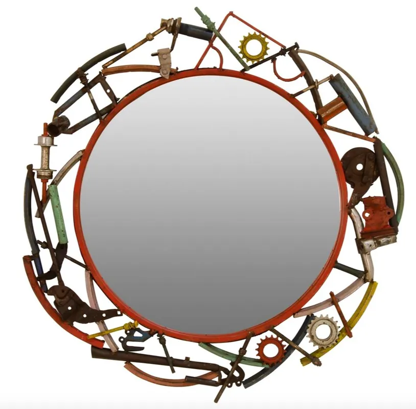 Casa Padrino designer wall mirror diameter 83 cm - designer living room accessories Top-Seller