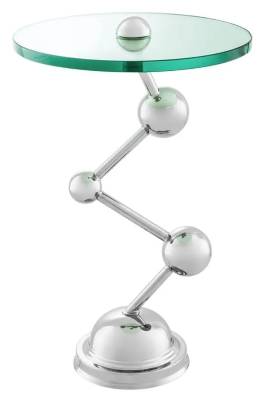 Casa Padrino luxury side table silver 40 x H. 65 cm - Limited Edition Top-Seller