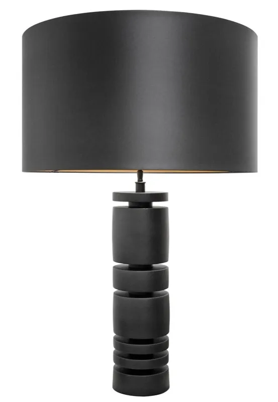 Casa Padrino designer table lamp matt black 60,5 x H. 90 cm - Hotel Restaurant Furniture Preiswert