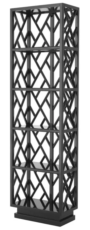 Casa Padrino Luxury Cabinet Piano Black 65 x 34 x H. 226 cm - Living Room Furniture Meistverkauft