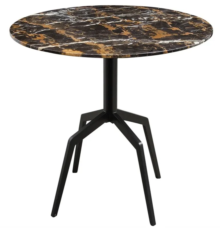 Zertifiziert Casa Padrino Luxury Dining Table Black 80 x H. 76 cm - Dining Room Furniture