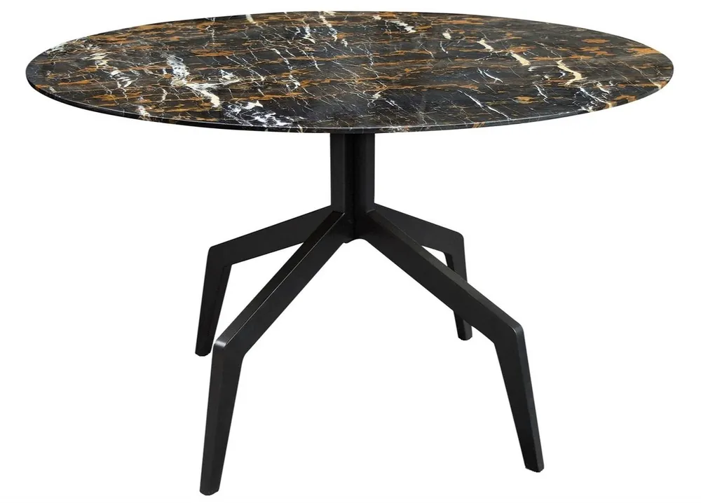 Casa Padrino Luxury Dining Table Black 120 x H. 76 cm - Dining Room Furniture Billig