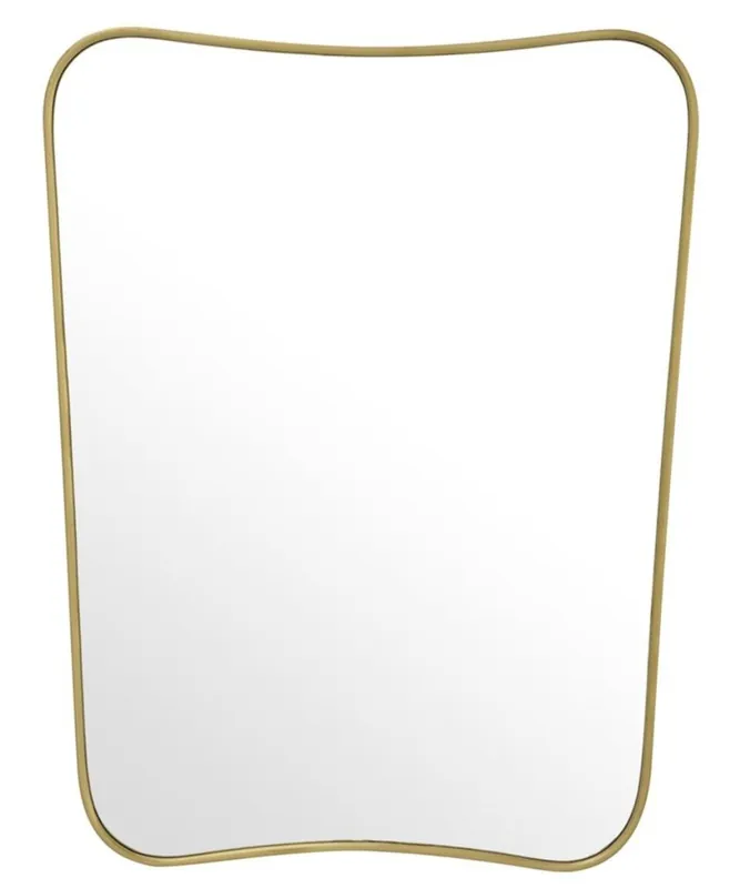 Schneller Versand Casa Padrino luxury mirror brass 59 x H. 76,5 cm - designer wall mirror
