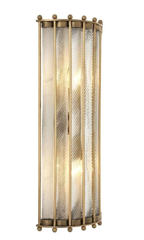 Rabatt Casa Padrino luxury wall lamp antique brass 22 x 11 x H. 54 cm - Hotel Restaurant Collection