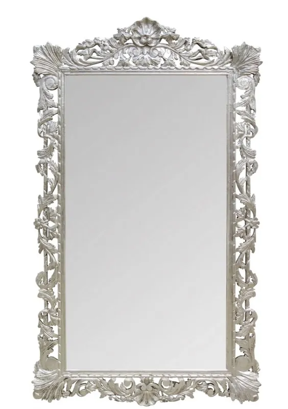 Bestseller Casa Padrino Baroque Mirror Silver 110 x H. 193 cm - Antique Style Wall Mirror