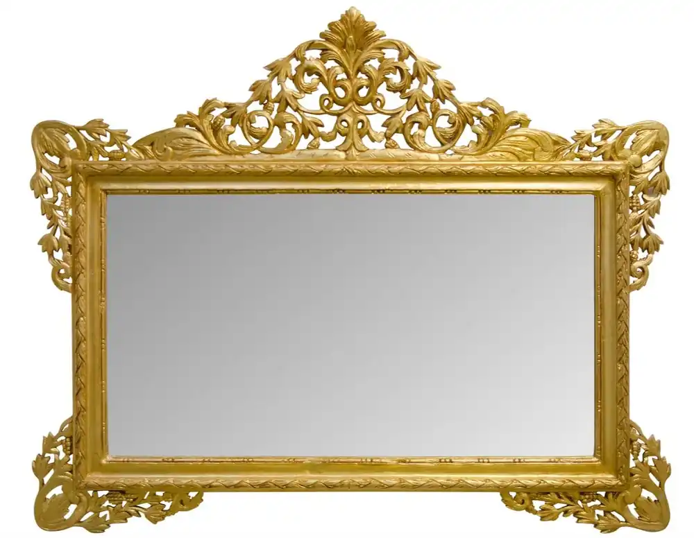 Casa Padrino Antique Style Wall Mirror Gold 190 x H. 155 cm - Limited Edition Top-Seller