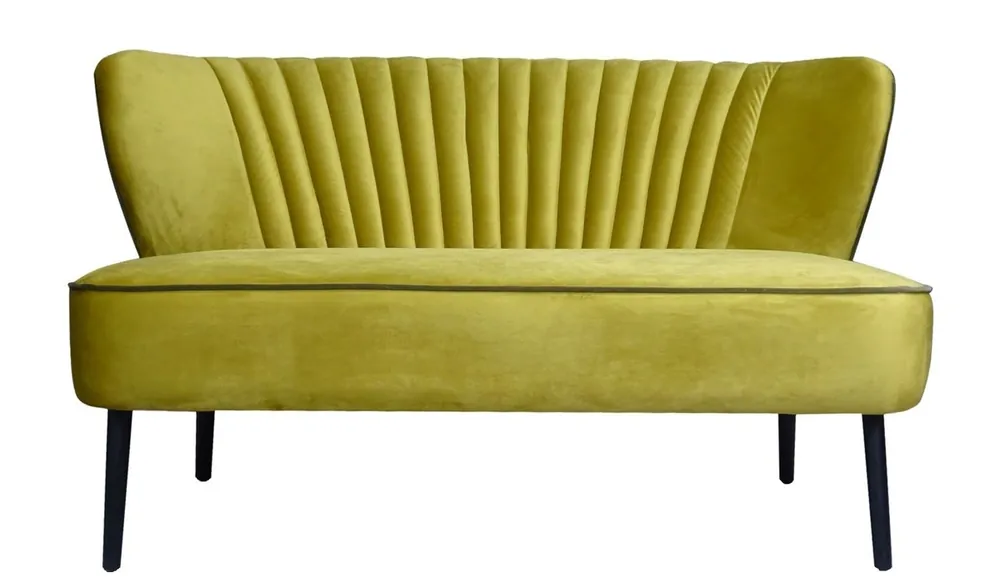Preisreduziert Casa Padrino Luxury Living Room Sofa Gold 129 x 75 x H. 73.5 cm - Designer Furniture