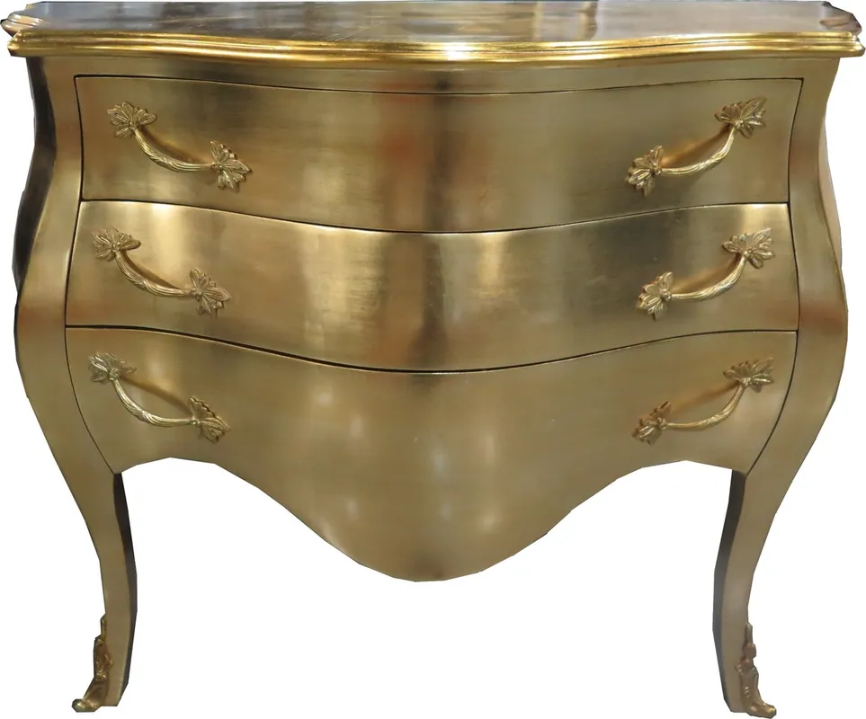 Beliebt Casa Padrino Baroque Commode Gold 100 cm - Antique style furniture - Dressers Drawers Cabinet