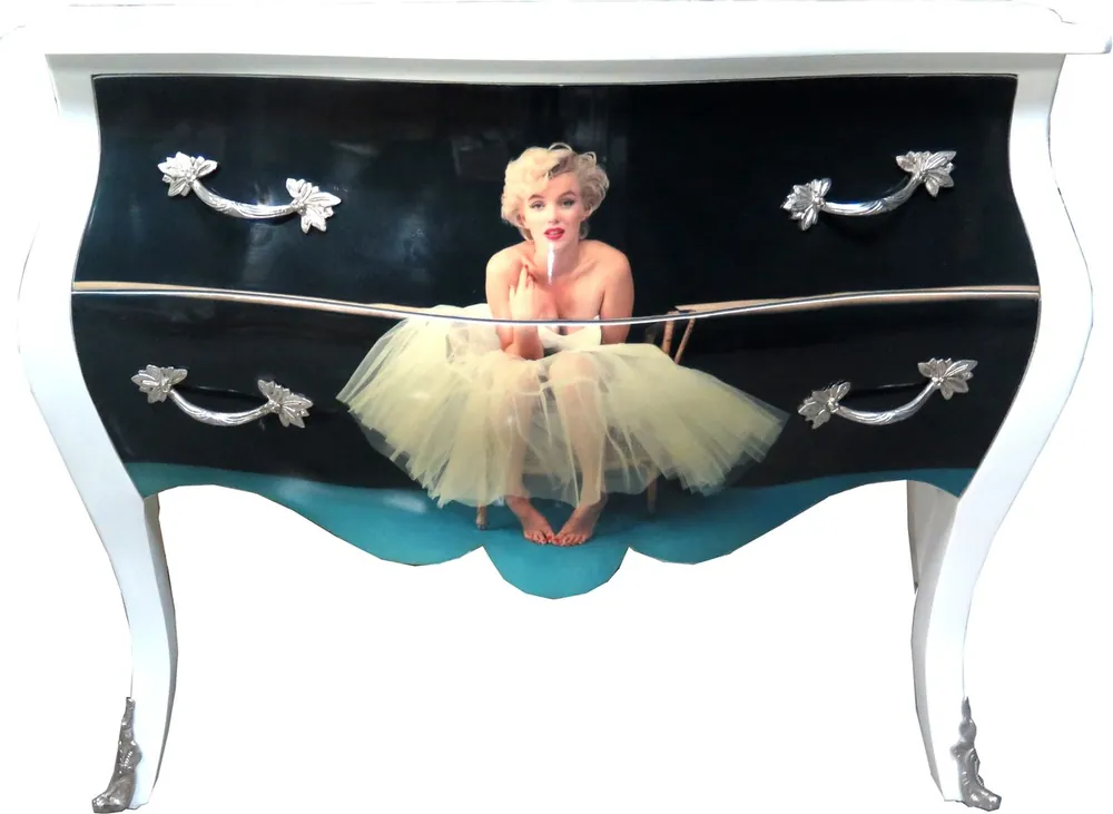 Bestpreis Casa Padrino Baroque chest of drawers Marilyn Monroe Mod2 120cm - Furniture Cabinet Sideboard