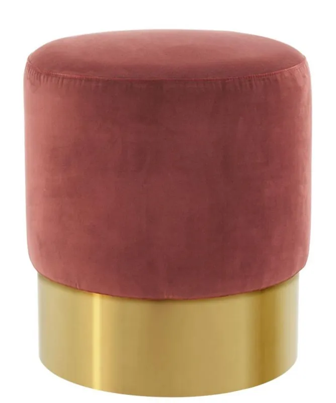 Casa Padrino luxury stool wine red / gold 40 x H. 45 cm - Hotel Furniture Top-Preis