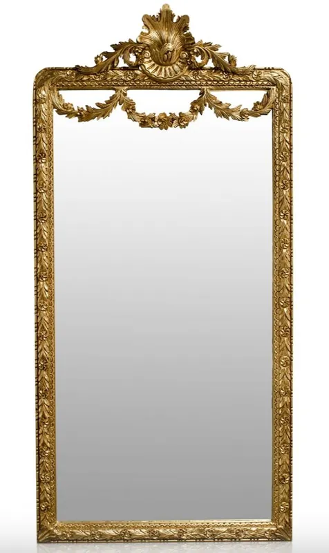 Highlight Casa Padrino Baroque Mirror Gold 120 x H. 242 cm - Baroque Wall Mirror