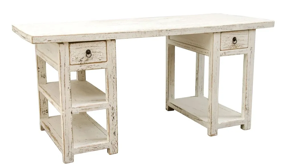 Neu Im Sortiment Casa Padrino Country Style Desk Antique White 170 x 70 x H. 80 cm - Office Furniture in Country Style