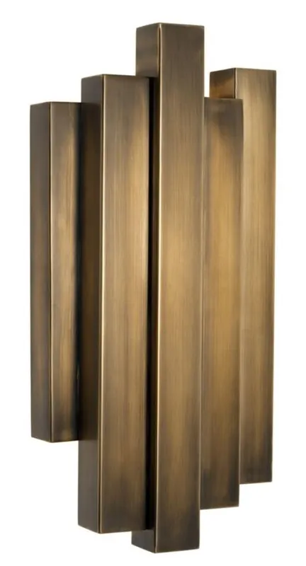 Casa Padrino Wall Lamp Vintage Brass 20.5 x 13 x H. 40 cm - Limited Edition Kracherpreis
