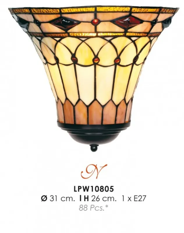 Neue Ware Tiffany lampe de mur de diamètre 31cm, hauteur 26cm Lampe LPW10805