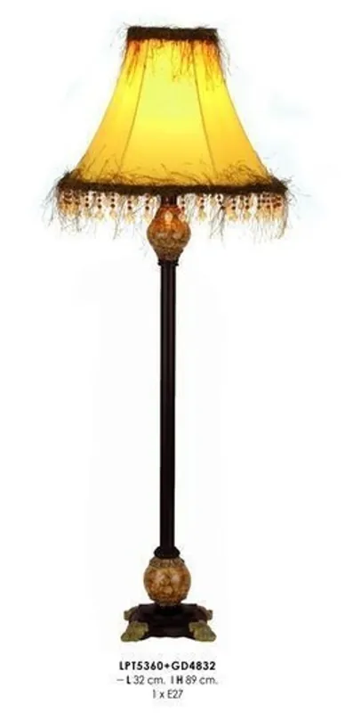 Sonderaktion Casa Padrino lampe tabouret baroque avec abat-jour nostalgique - Lampe de table de style baroque