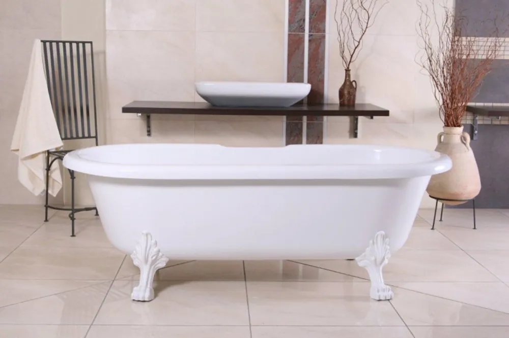 Détaché bain de luxe Nouveau Milano Noir / Blanc - gratuit permanent de salle de bain baroque Markenprodukt