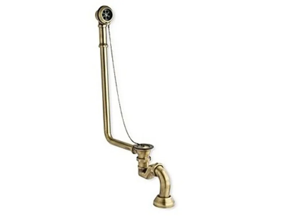 Bestseller Le drain et le système de trop-plein, y compris un piège pour le bain de nostalgie Sicile, Toscane, San Sebastian, Rome - Old Gold