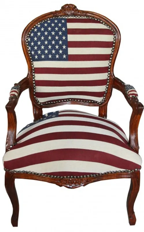 Casa Padrino baroque Président Salon Mod1 États-Unis Conception / Mahogany Brown - Etats-Unis de style Expressversand