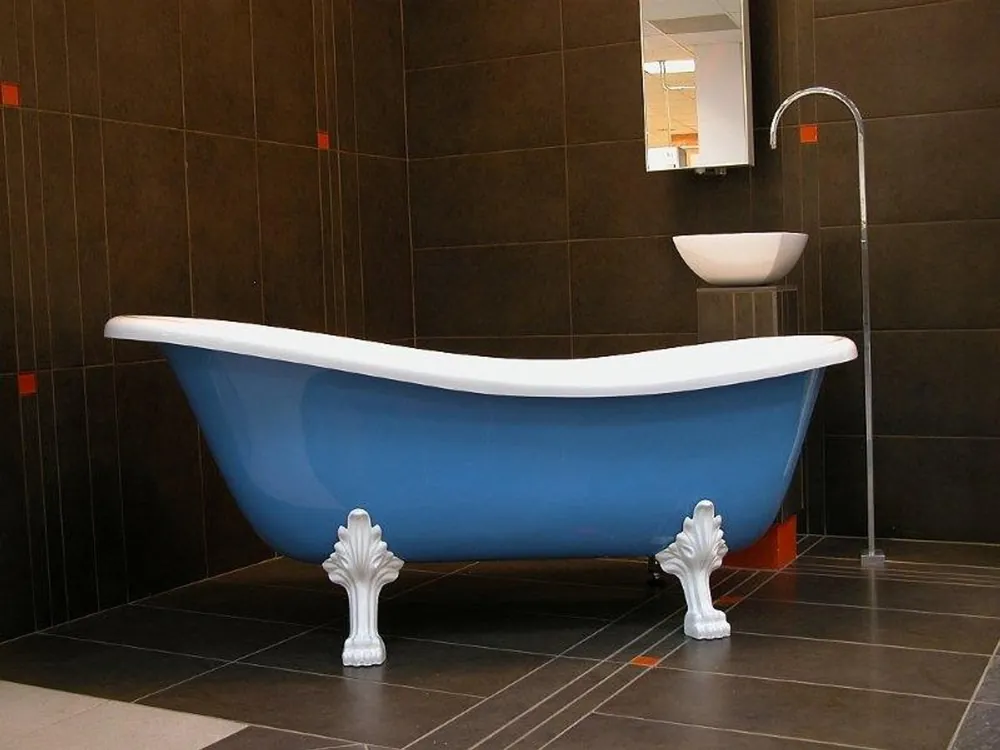 Détaché de bain de luxe Art Nouveau Roma Lumière Bleu / Blanc / Blanc 1470mm - salle de bain style antique baroque Abverkauf