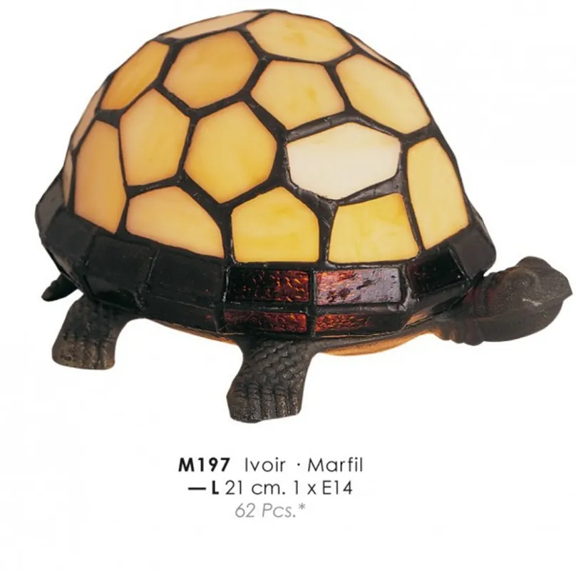 Bestseller Déco lampe Tiffany diamètre 21cm M197 Lampe de crème de tortue