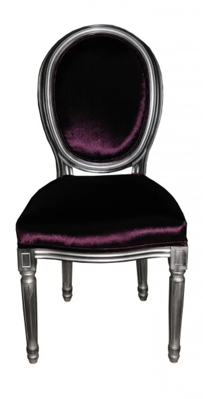 Casa Padrino baroque dîner Chaise Purple - Chaise design - qualité de luxe Nur Heute