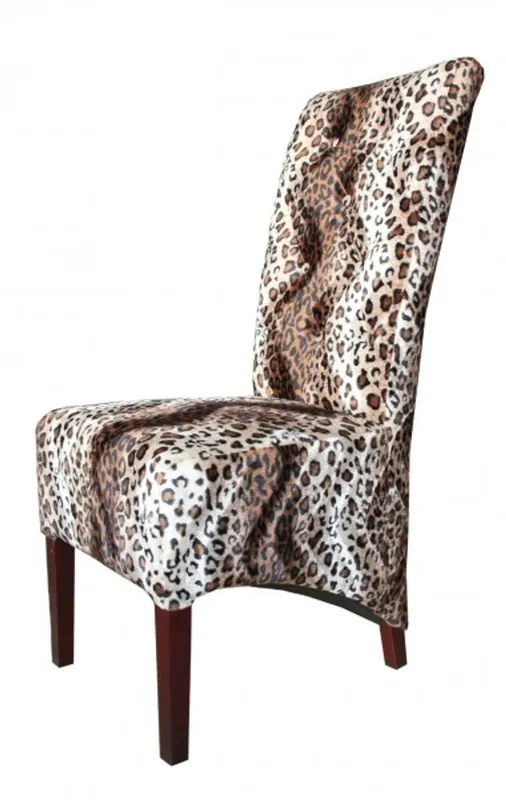 Meistverkauft Casa Padrino Limited Edition Designer à manger chaise Chesterfield Leopard - club Furniture