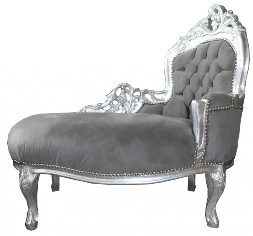 Neu Casa Padrino Baroque Kids chaise Gold Pattern / Gold - Kids Furniture
