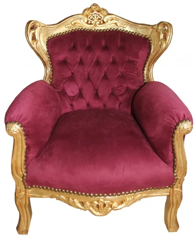 Beliebt Casa Padrino fauteuil baroque pour enfants bordeaux / or - Meubles baroques