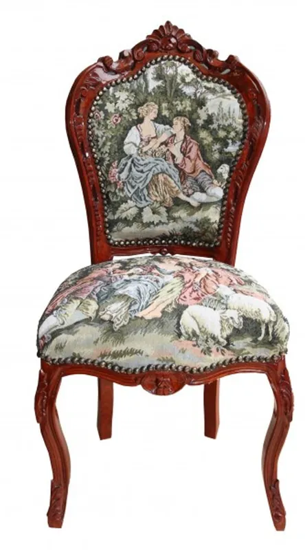 Casa Padrino Chaise dîner baroque sans tapisserie d'accoudoirs "Love Story" / Brown - style antique Online Kaufen