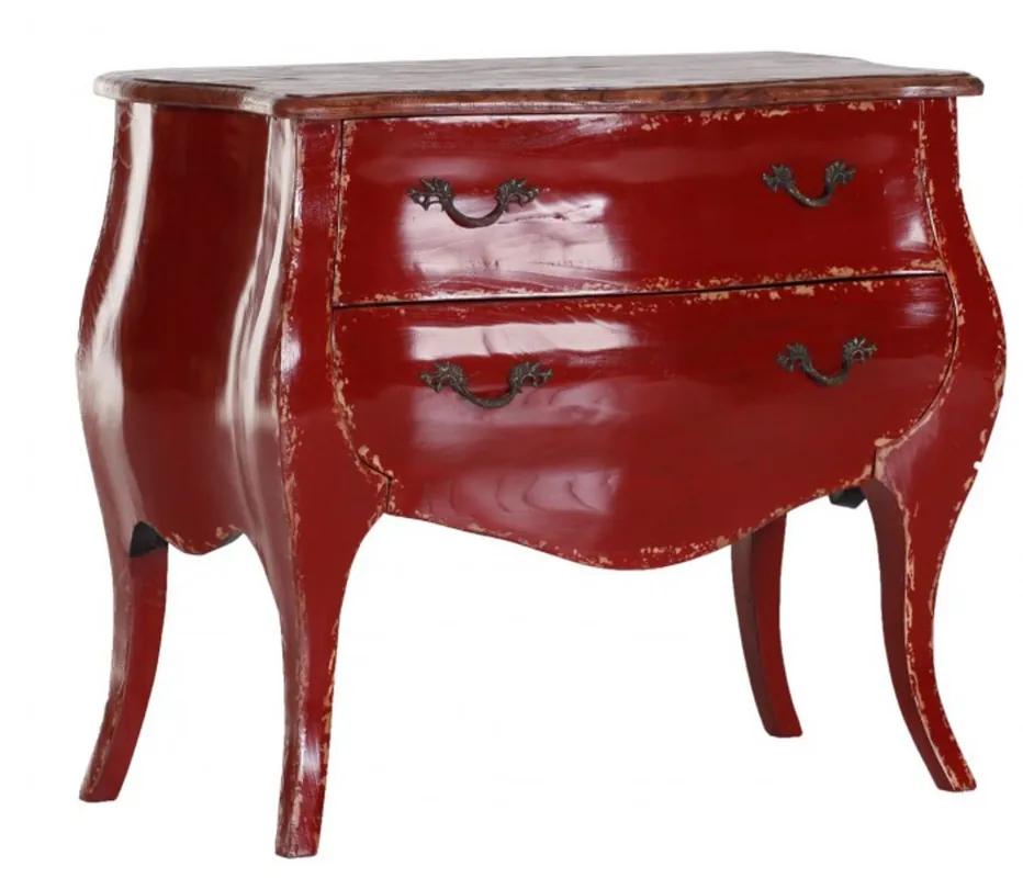 Jetzt Kaufen Casa Padrino Baroque chest Red / wood colors 91 cm - Wardrobe Furniture